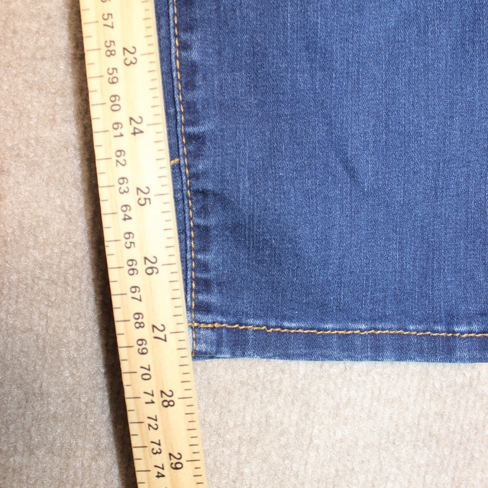 Crown & Ivy Womens High Rise Skinny Jeans Size 16R Dark Wash Denim Stretch - Picture 2 of 6